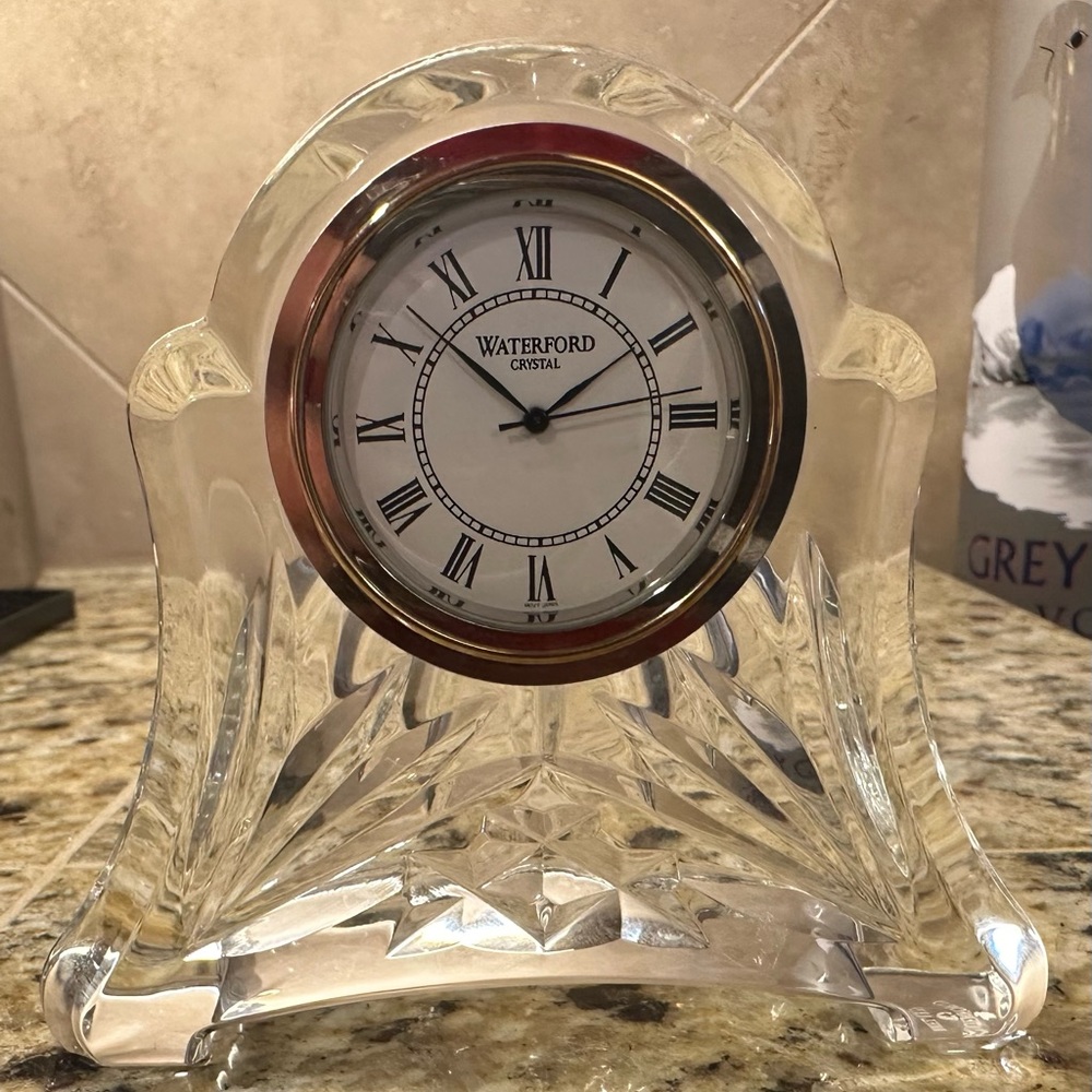Abby by Waterford Crystal small quartz clock